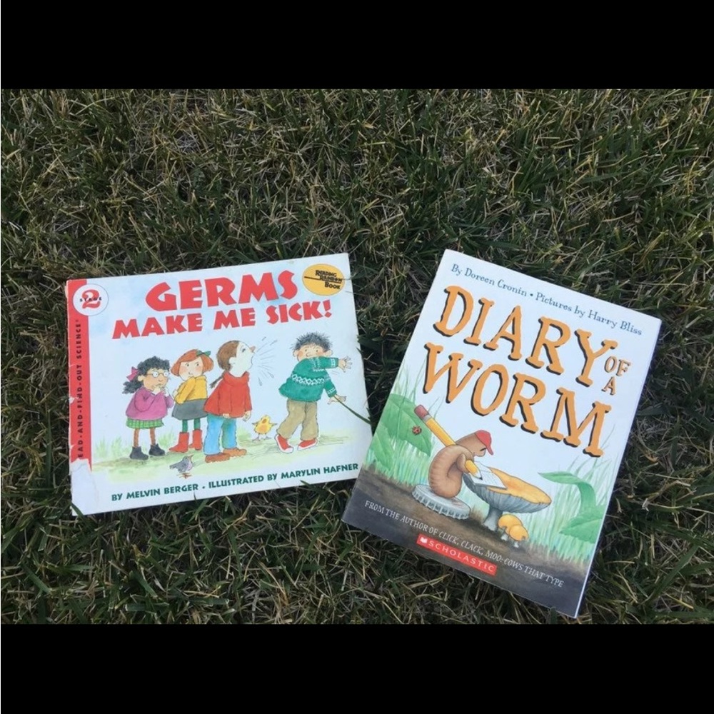 90s books bundle diary of worm & germs troll and scholastic